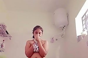 A Young Indian Woman From Chennai Displaying Her Uncovered Body With Tamil Audio